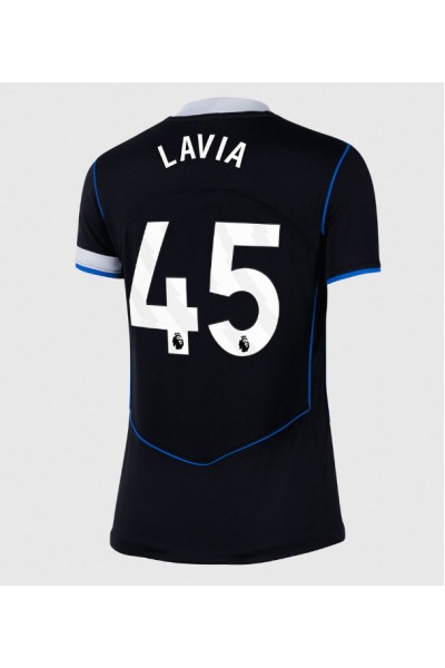 Chelsea Romeo Lavia #45 Jalkapallovaatteet Naisten Kolmaspaita 2025-26 Lyhythihainen Chelsea Romeo Lavia #45 Jalkapallovaatteet Naisten Kolmaspaita 2025-26 Lyhythihainen